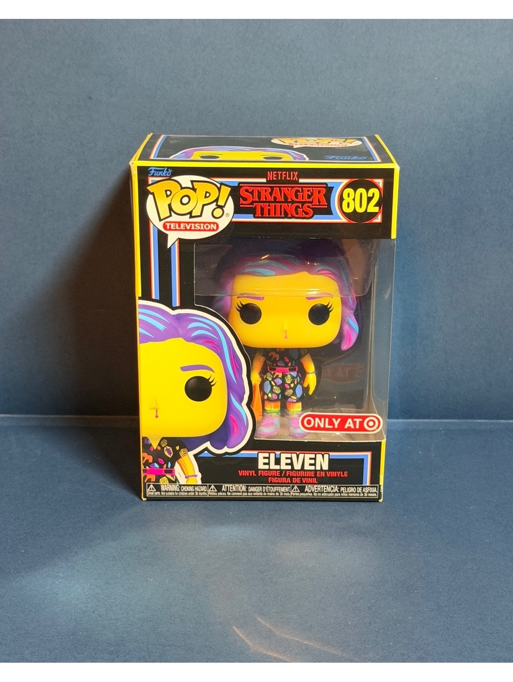 Eleven #802 Black Light Target Exclusive Stranger Things Funko Pop